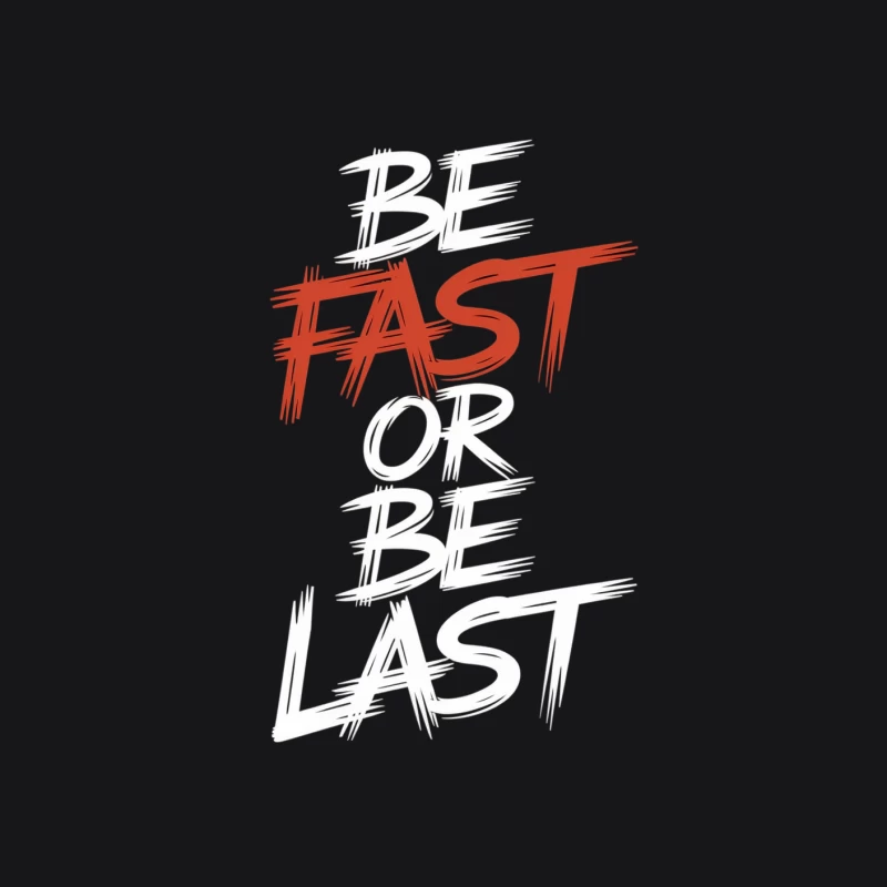 Fast Typography: Minimalist Red Text Design Female Pullover Hoodie