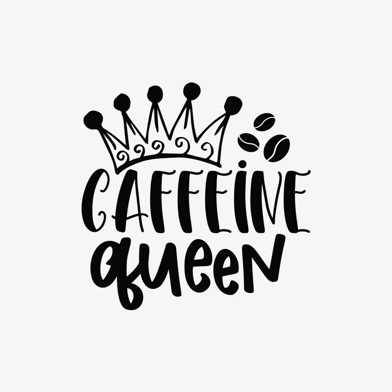Reine de la Caféine avec Couronne Homme Sweat-shirt à enfiler