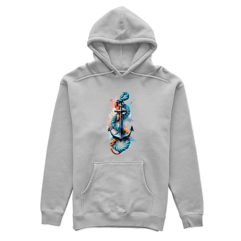 Anchor with Colorful Ropes Female Pullover Hoodie