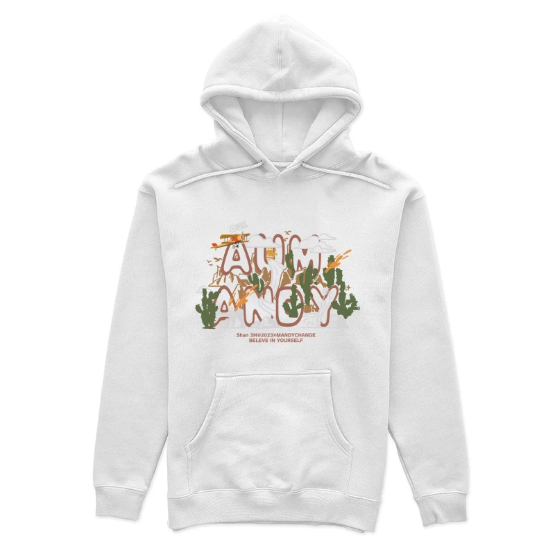 Abenteuer in der Wüste mit Flugzeug Damen Pullover Hoodie