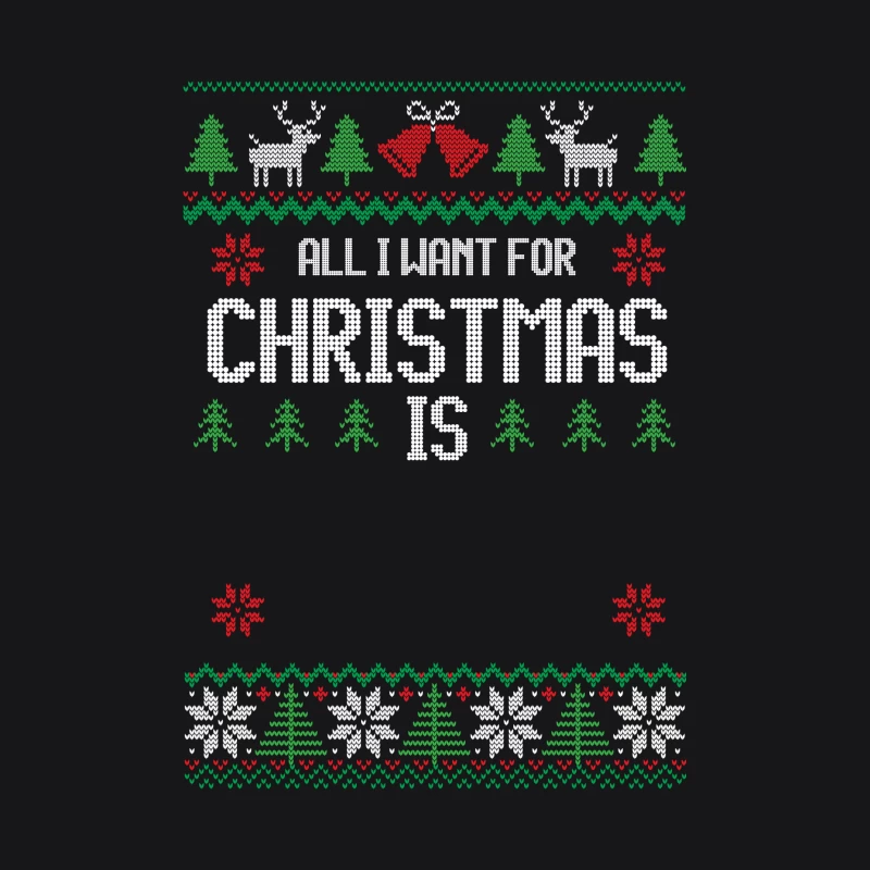 Motif de Noël tricoté avec texte festif Homme Sweat à capuche