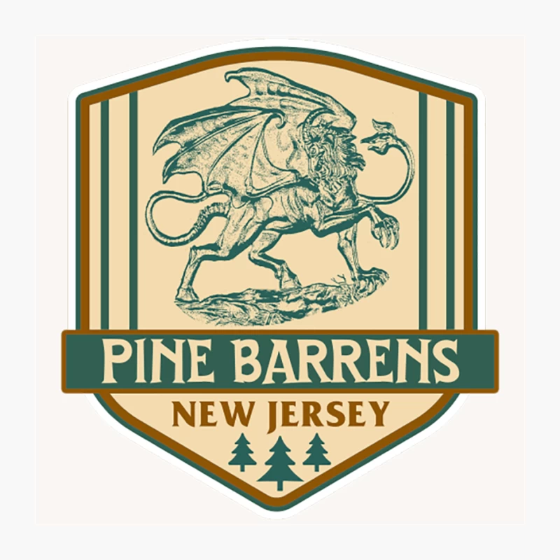 Jersey Devil Travel Badge Pin