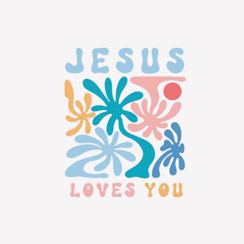 Design coloré avec message spirituel Homme T-Shirt
