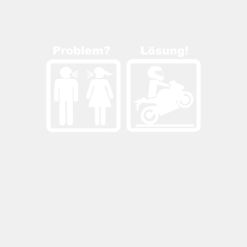 Problem Lösung Motorrad fahren  Biker Fun Male Tank Top