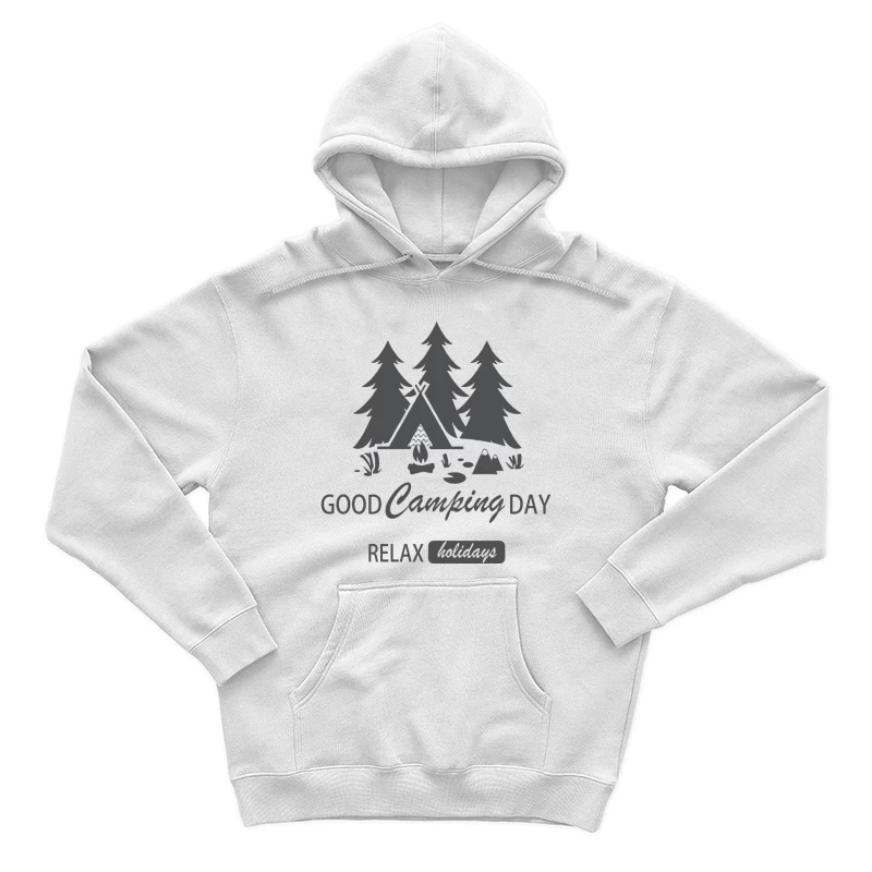 Guter Campingtag mit Entspannung am Lagerfeuer Herren Pullover Hoodie