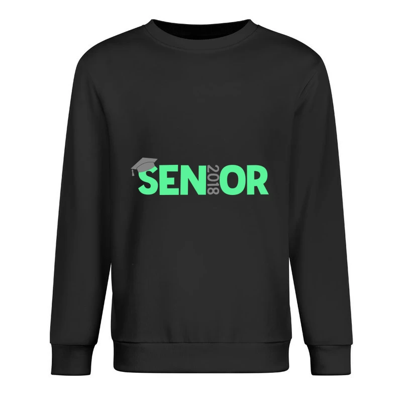 Sénior 2018 avec Chapeau de Diplôme Homme Sweat-shirt à enfiler