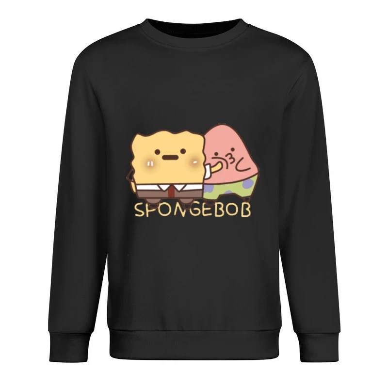 Kawaii SpongeBob und Patrick Illustration Herren Pullover Sweatshirt