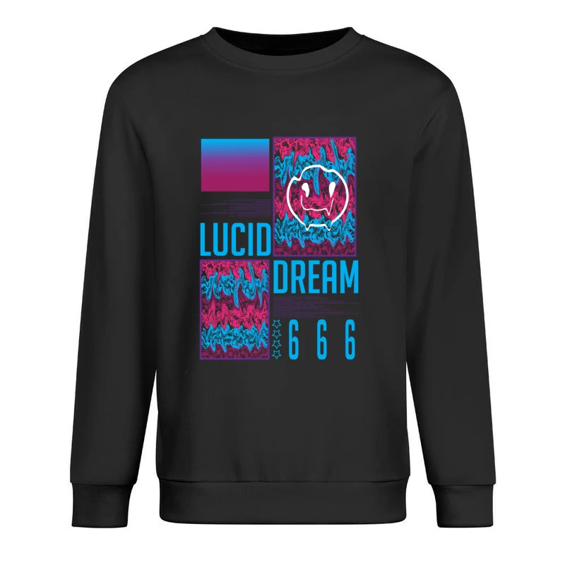 Farbige Wellen im Wachtraum Herren Pullover Sweatshirt