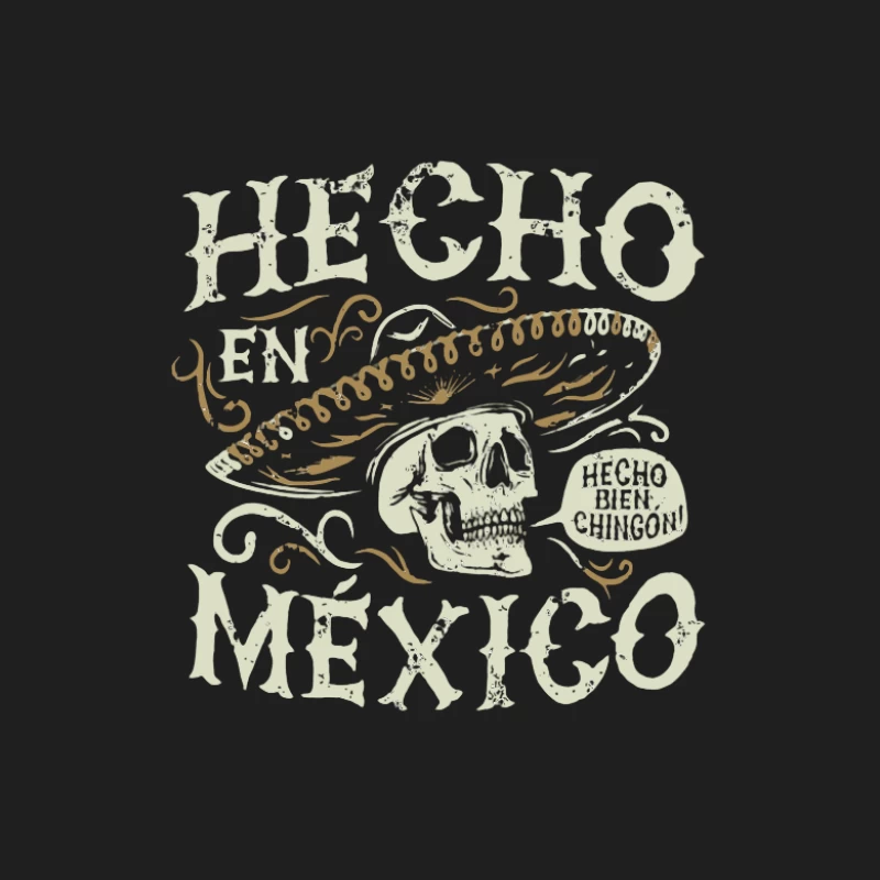Hecho en México Schädel Design Herren Tanktops