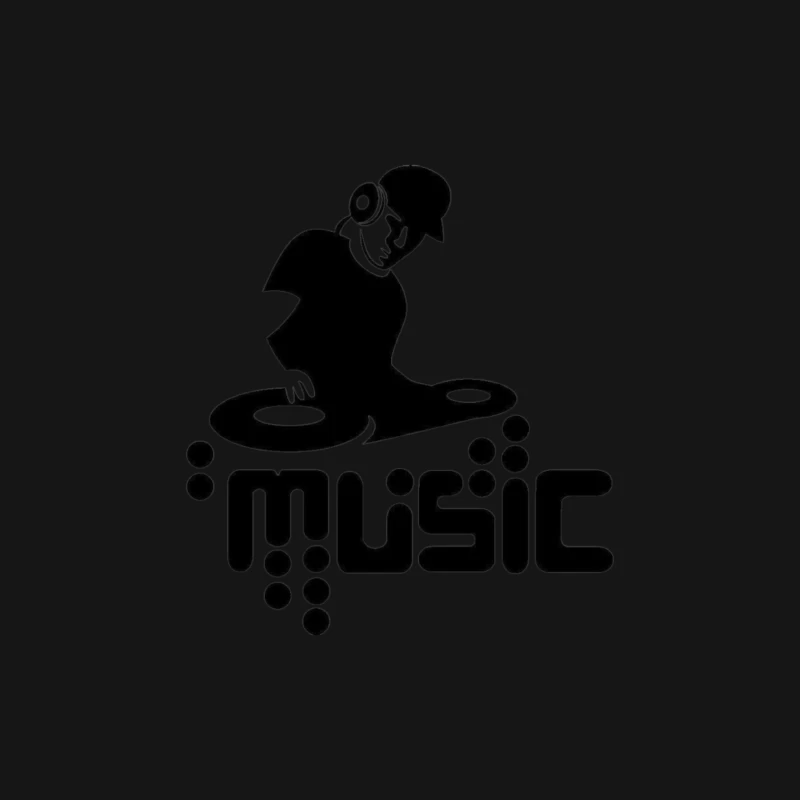 DJ Music Logo Male Long Sleeve T-Shirt