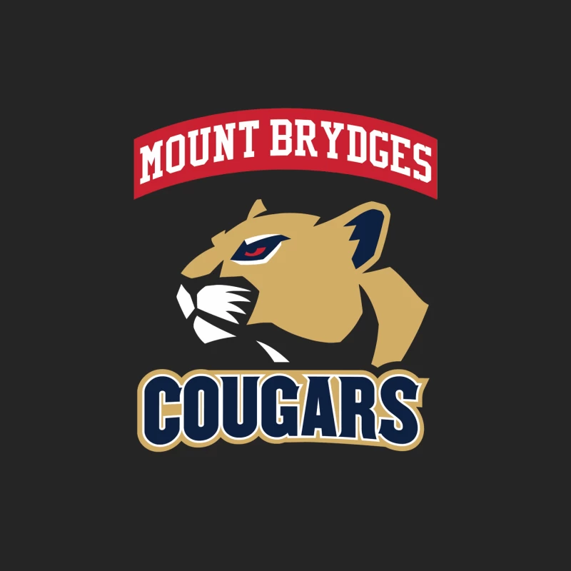 Mount Brydges Cougars Team Logo Male Pullover Sweatshirt