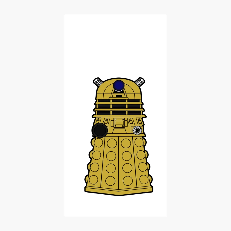 Iconic Dalek from Doctor Who Science Fiction Series iPhone Case