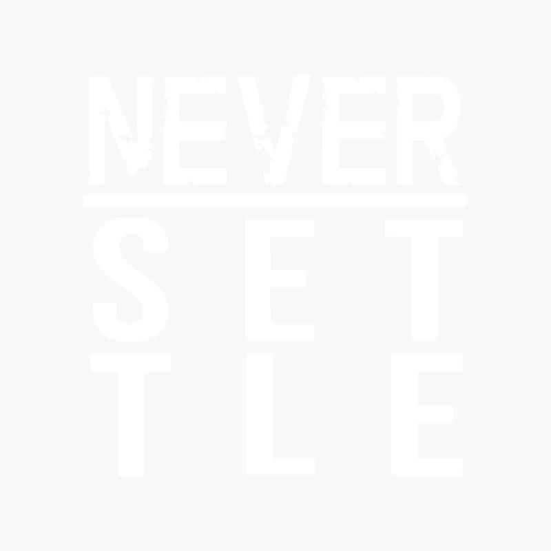 Never Settle Cotton Tote Bag