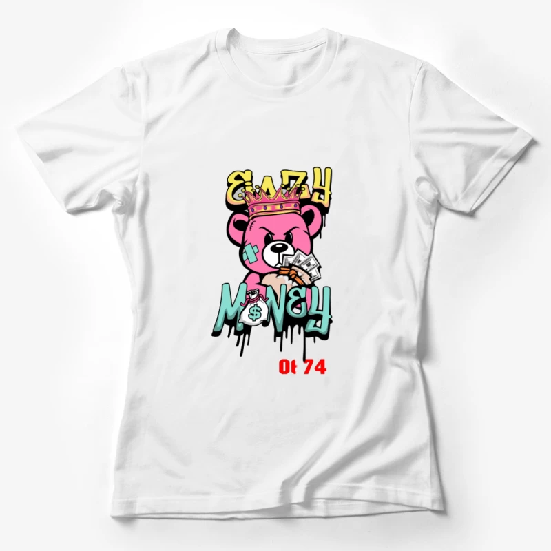 Bär mit Krone und Geld Damen T-Shirt