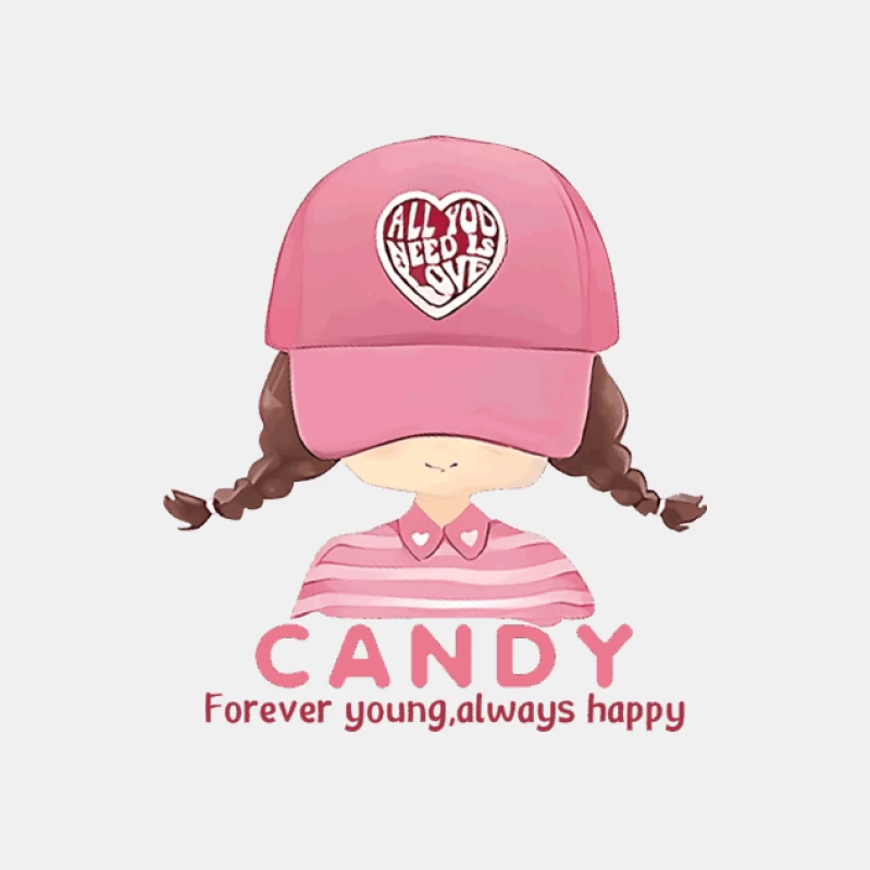 Candy Mädchen mit Kappe Herren Tanktops
