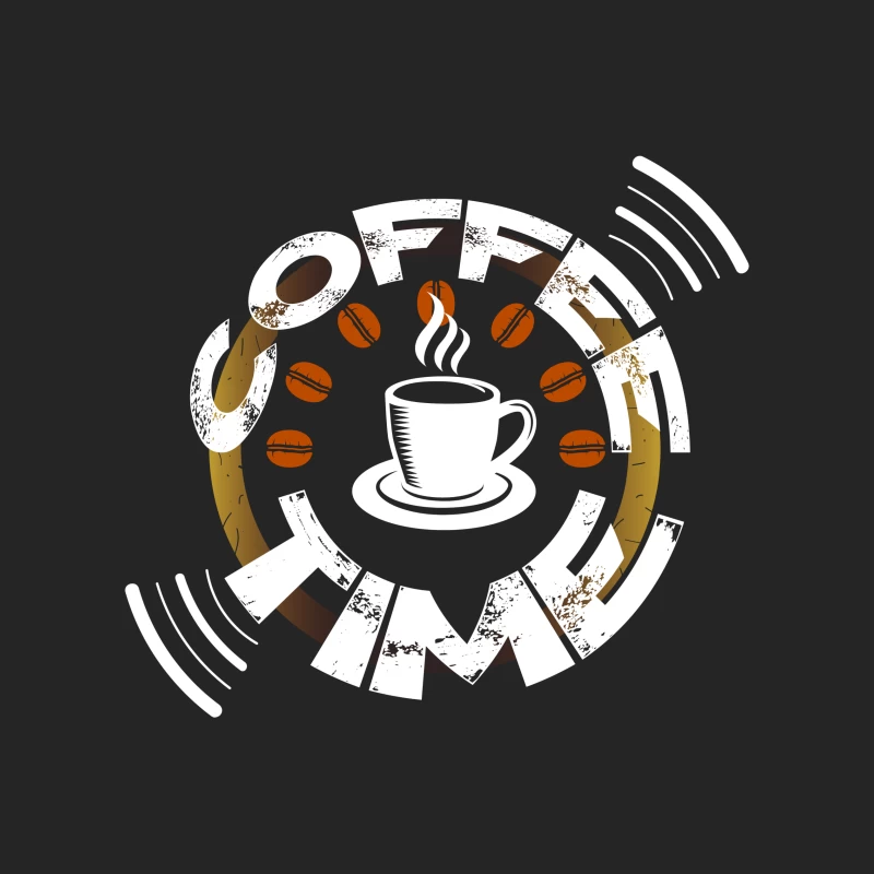 Pause Café avec Horloge et Tasse Homme Sweat-shirt à enfiler