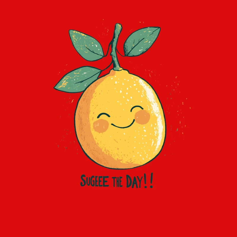 Cheerful Cartoon Lemon with Punny Message Male Tank Top