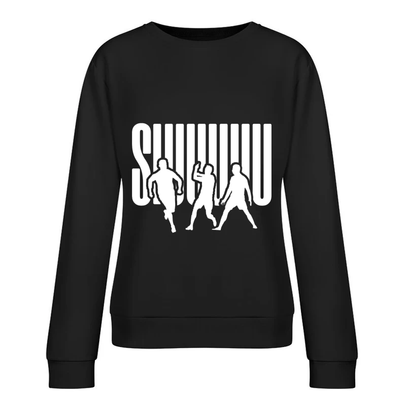 Dancing Silhouettes in Motion Female Pullover Sweatshirt