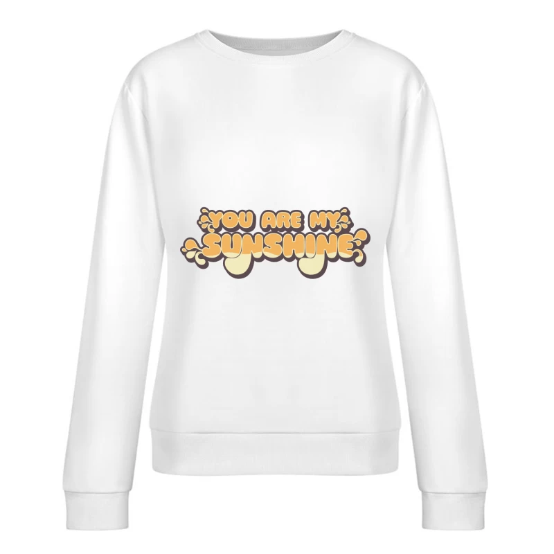 Bunter Schriftzug 'Du bist mein Sonnenschein' Damen Pullover Sweatshirt