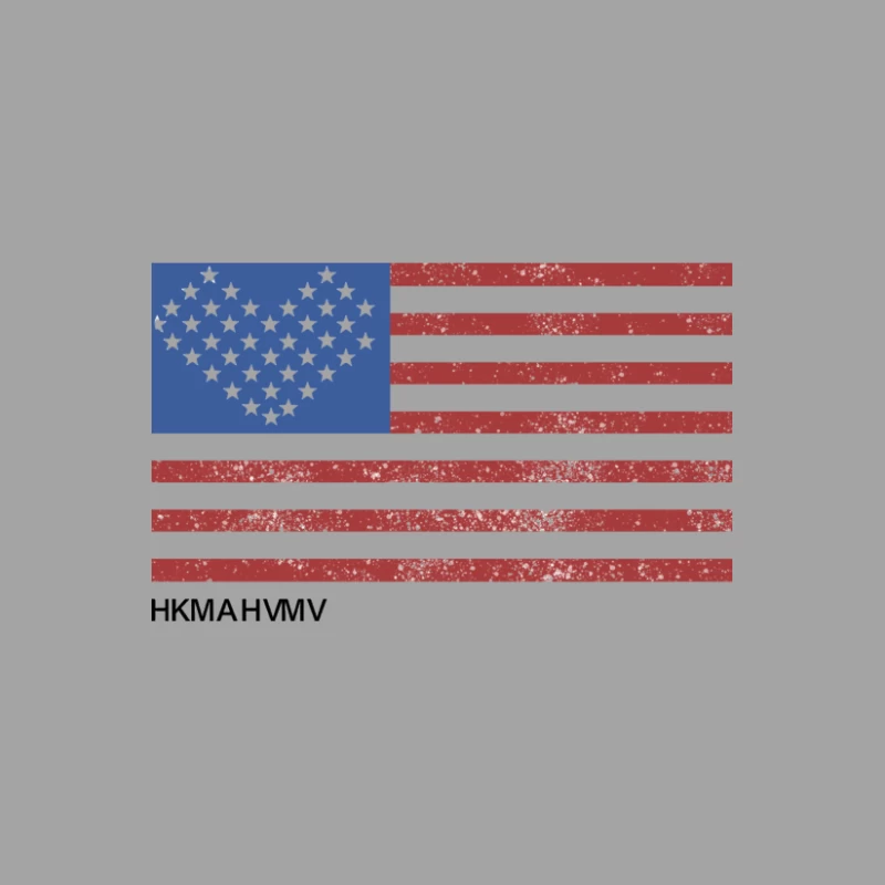 Herz-Flagge mit Streifendesign Herren T-Shirt