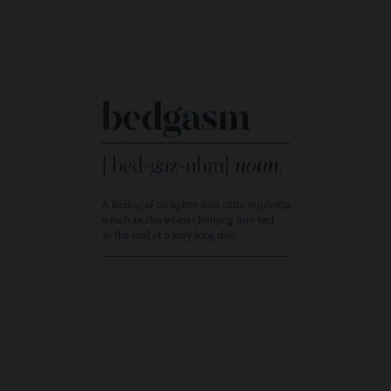 Bedgasm Definition Typographic Design Bucket Hat