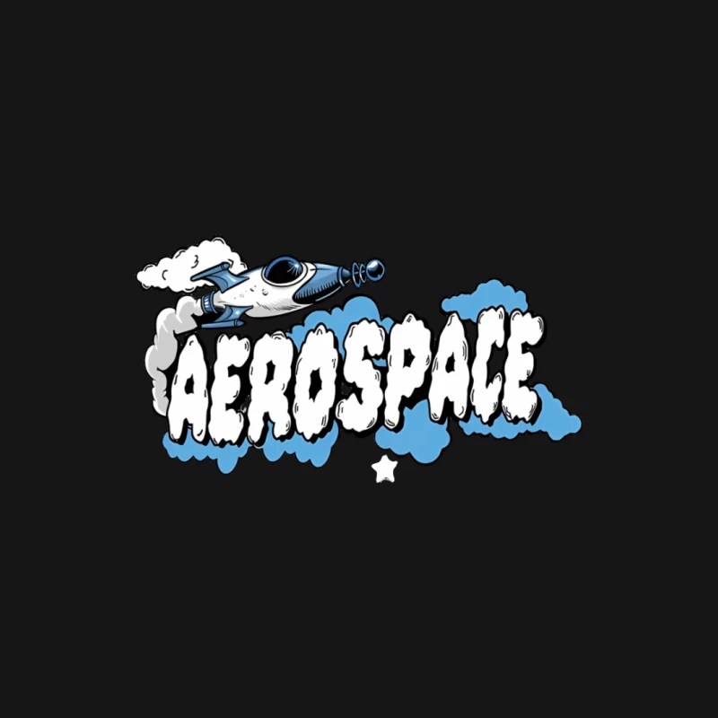 Retro Weltraumdesign mit Raumschiff Herren Langarm T-Shirt