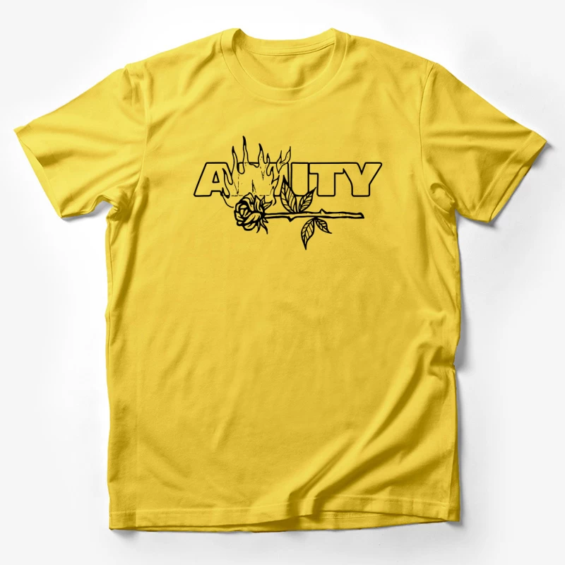 The Amity Affliction Fire Rose Male T-Shirt