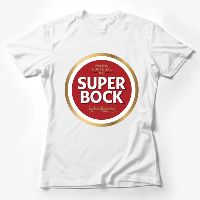 Super Bock Portuguese Beer Brand Logo Design from 1927 Female T-Shirt