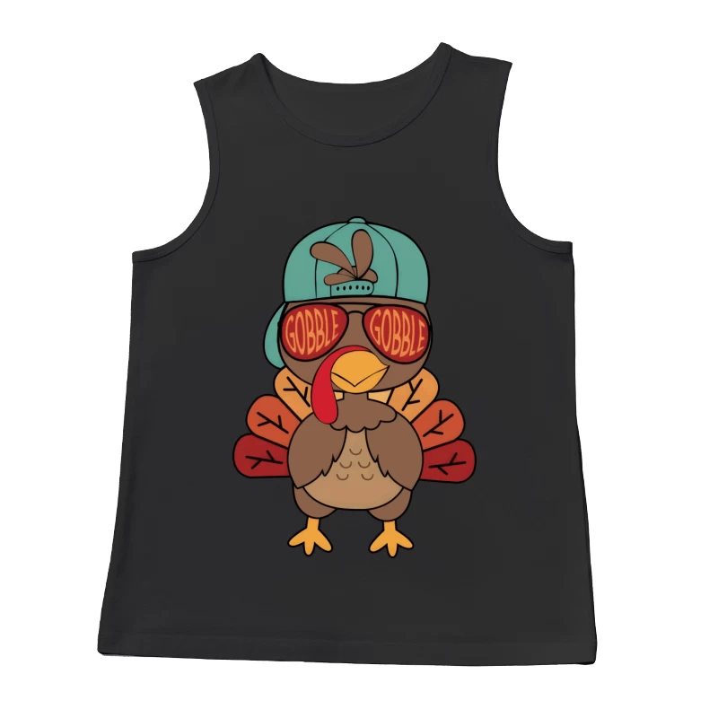 Schicke Truthahn mit Sonnenbrille Herren Tanktops
