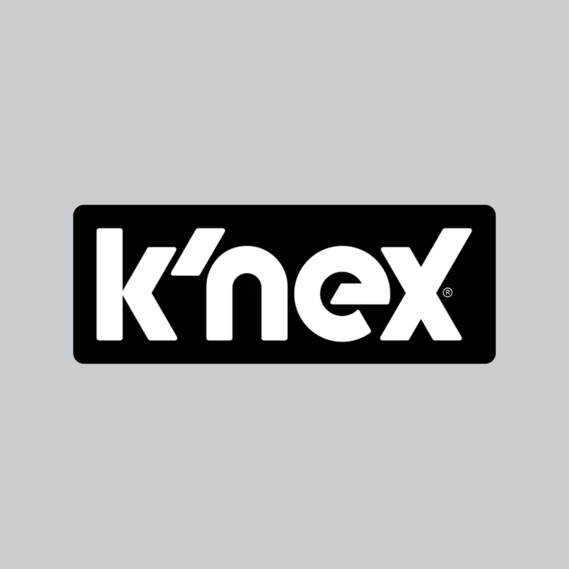 K'NEX Construction Toys Brand Logo in Black and White Baseball Cap