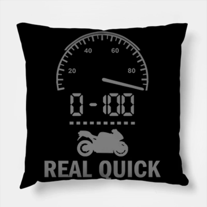 0-100 Real Quick Throw Pillow