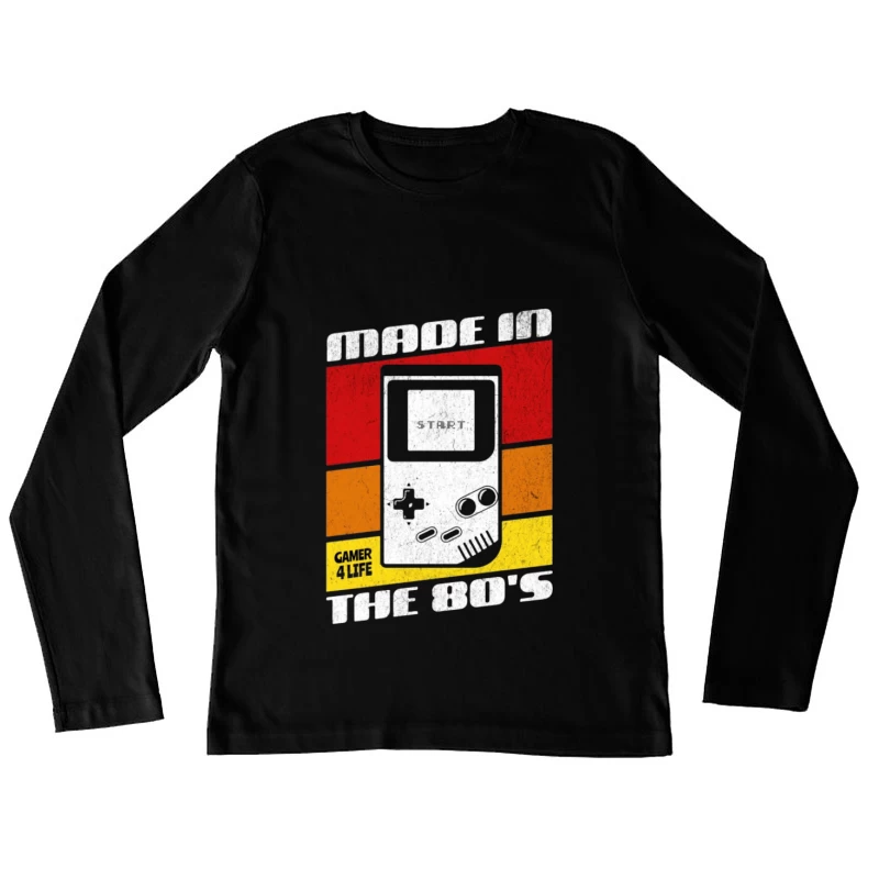 Console de jeu rétro des années 80 Femme Manches Longues T-Shirt