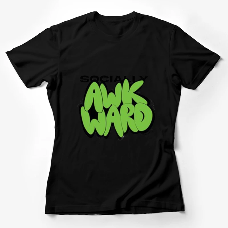 Sozial ungeschickt Graffiti-Design Damen T-Shirt