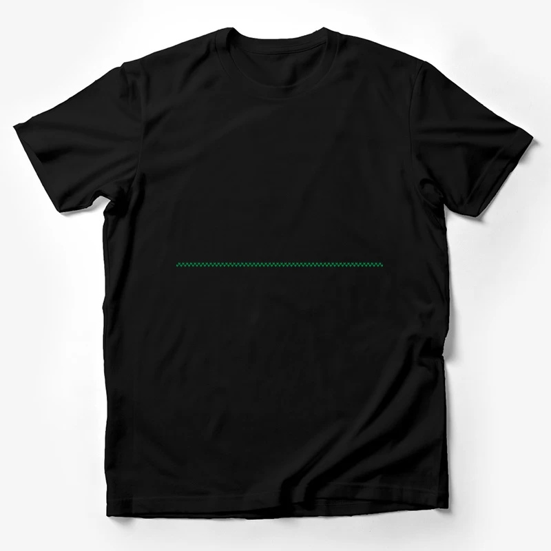 Illusion optique de lignes vertes et noires Homme T-Shirt