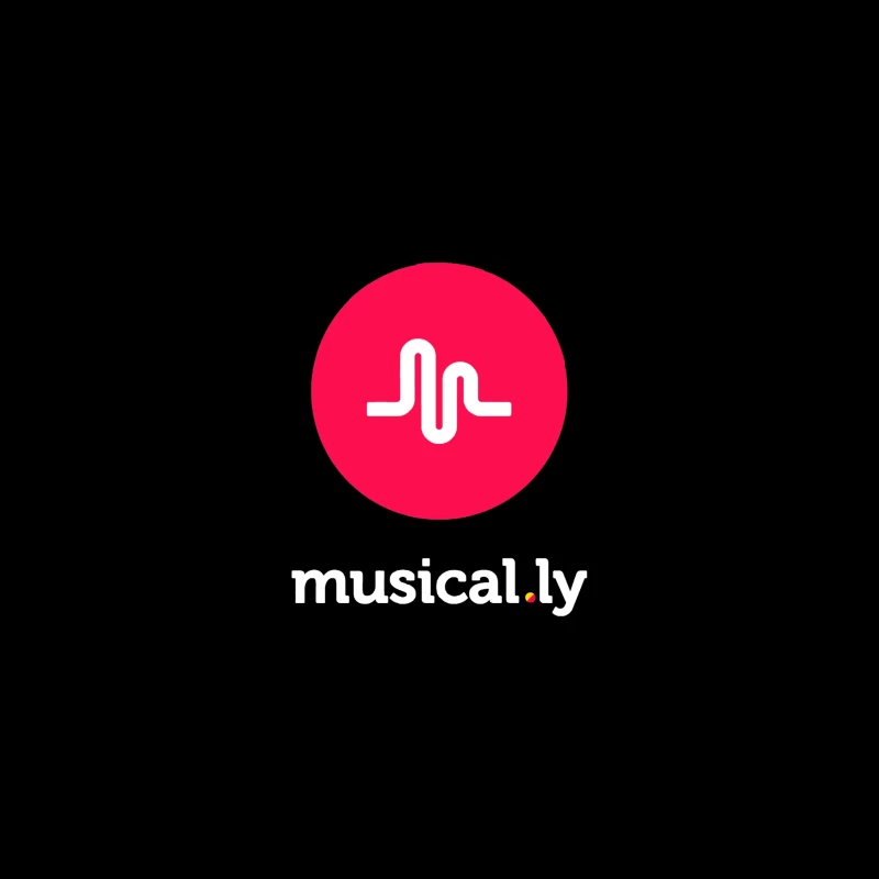 Musical.ly Social Media App Logo Design iPhone Case