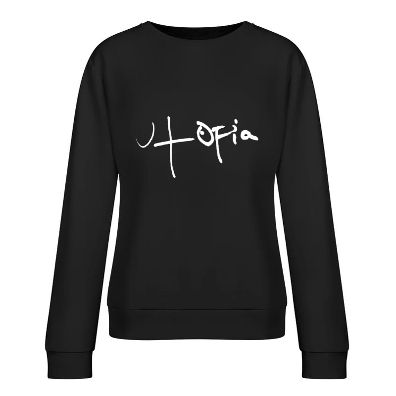 Simple Abstract Line Drawing Female Pullover Sweatshirt