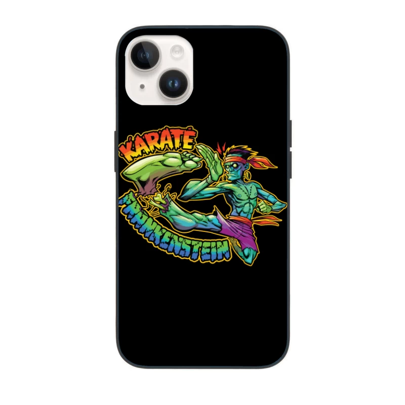 Karate Frankenstein Character Design iPhone Case