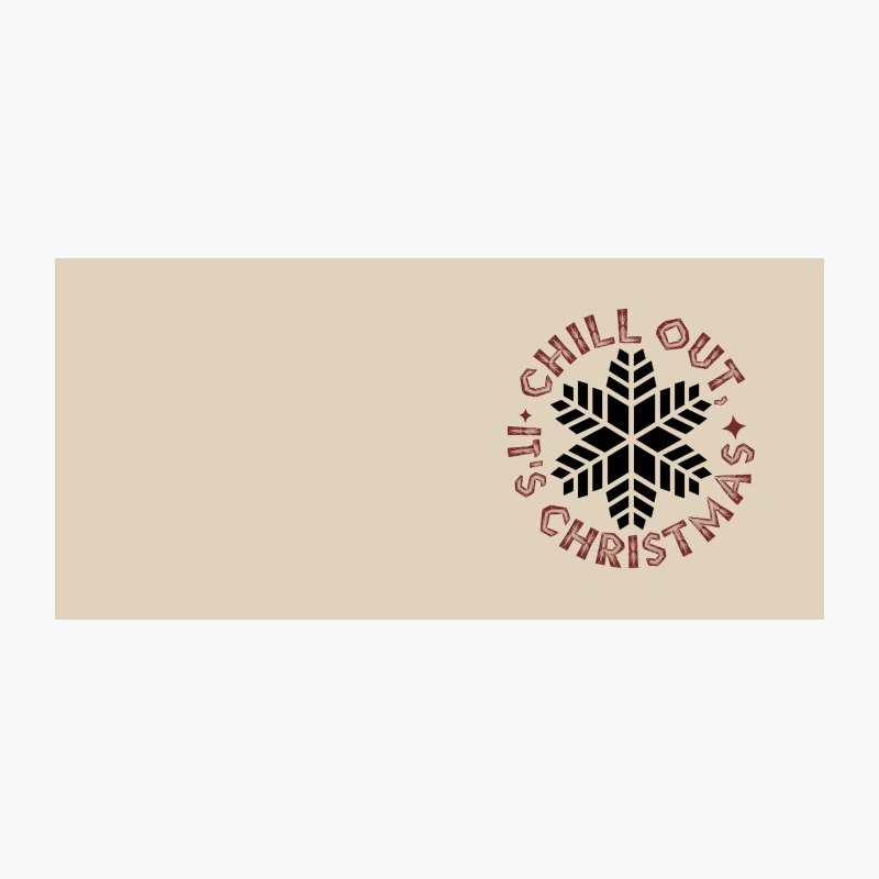 Christmas Holiday Snowflake Typography Design Coffee Mug