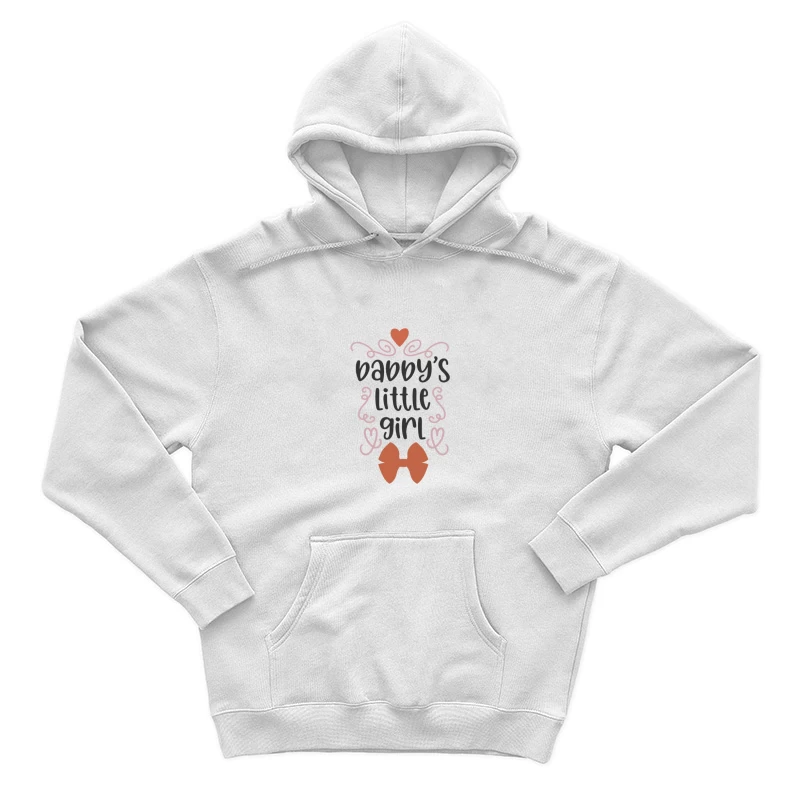 Fille de papa avec cœur et nœud Homme Sweat à capuche