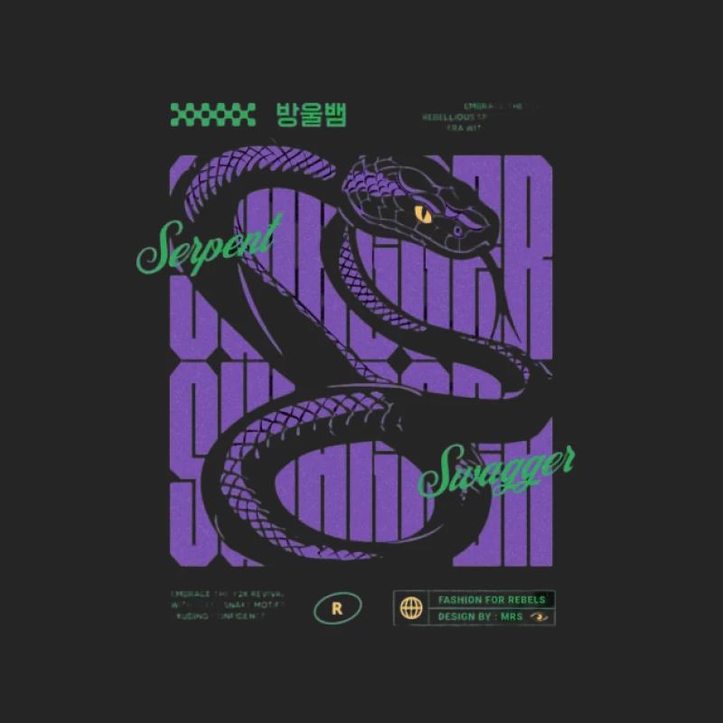 Design graphique Serpent Swagger Homme Sweat-shirt à enfiler