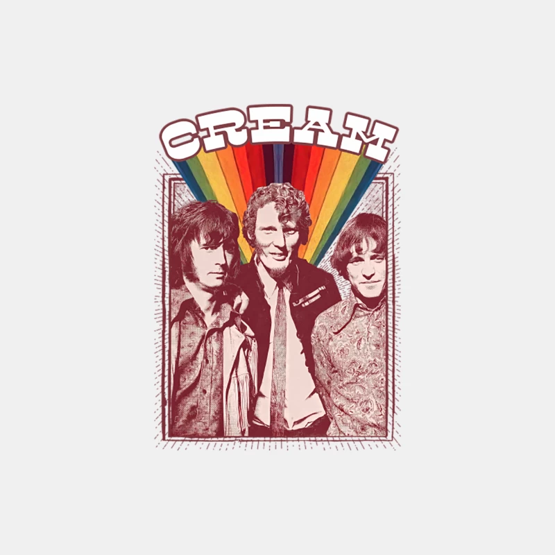 Cream -- 60s Retro Fan Artwork Male Tank Top