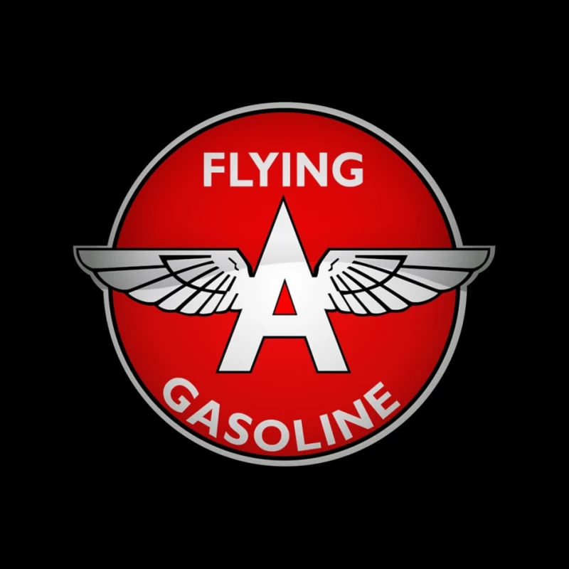 Vintage Flying A Gasoline Aviation Logo Pin