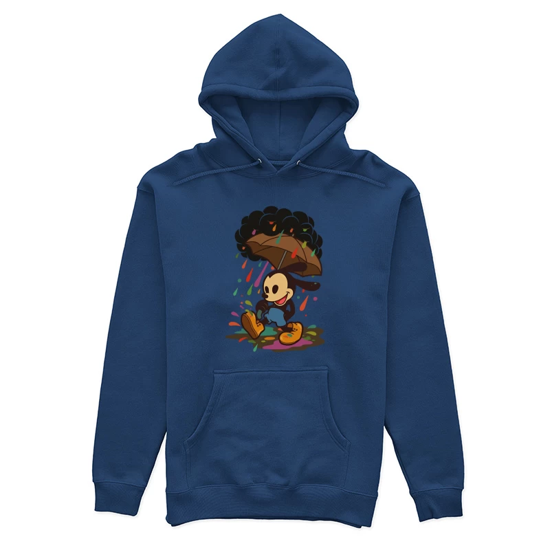 Mickey’s Rainy Day Adventure – Retro Whimsy Female Pullover Hoodie