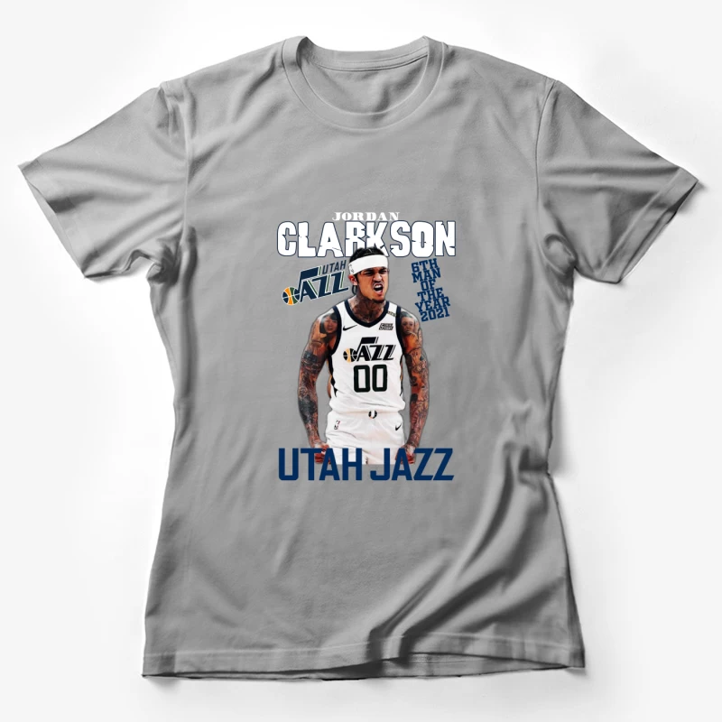 Jordan Clarkson of the Utah Jazz Female T-Shirt