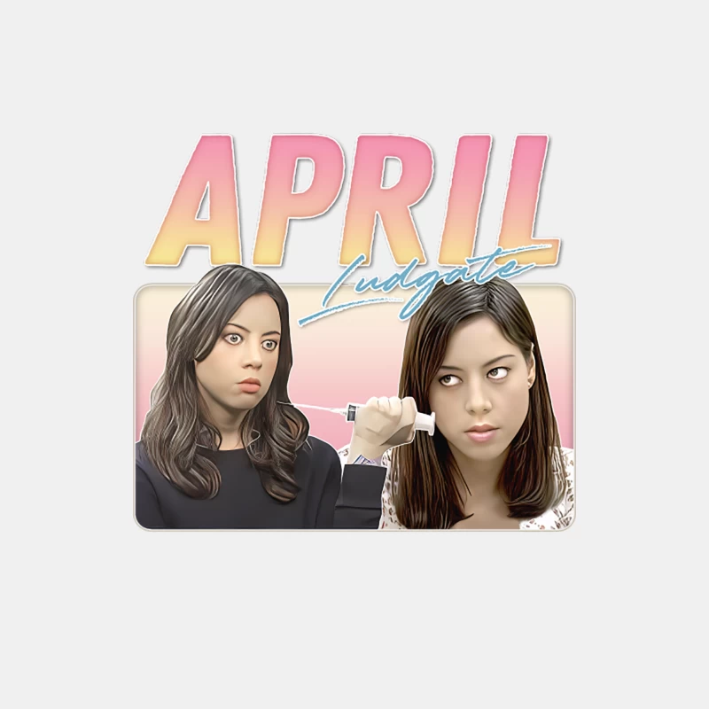 April Ludgate  Retro Aesthetic Style Fan Design Male Tank Top