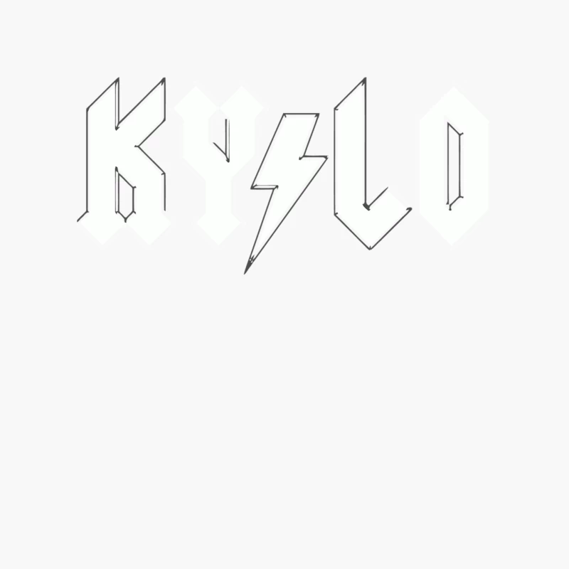 Hand-Drawn KISS Rock Band Logo Sketch Cotton Tote Bag