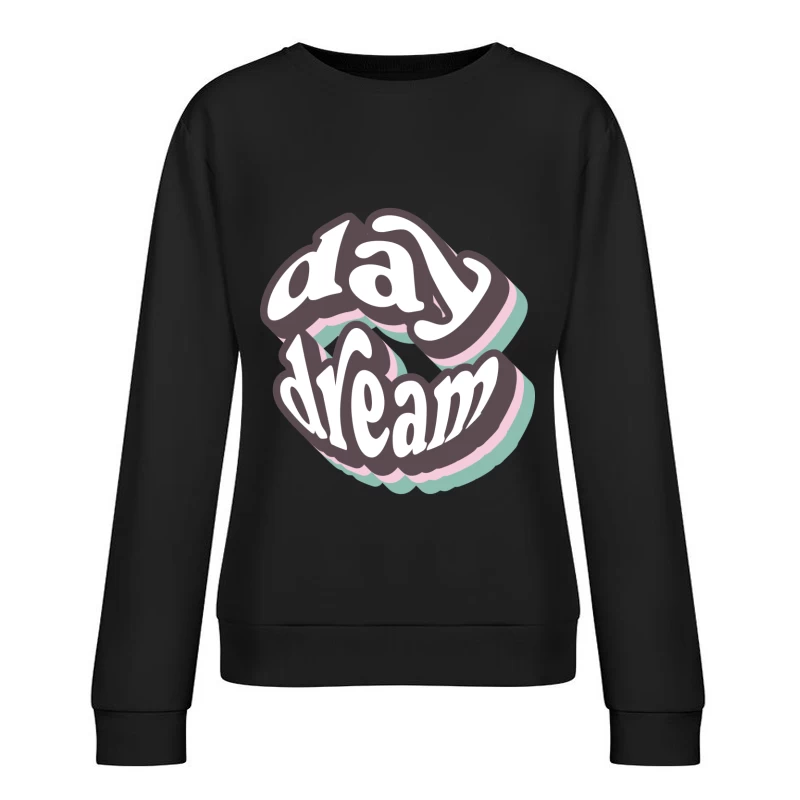 Retro-Tagtraum-Design mit lebendigen Farben Damen Pullover Sweatshirt