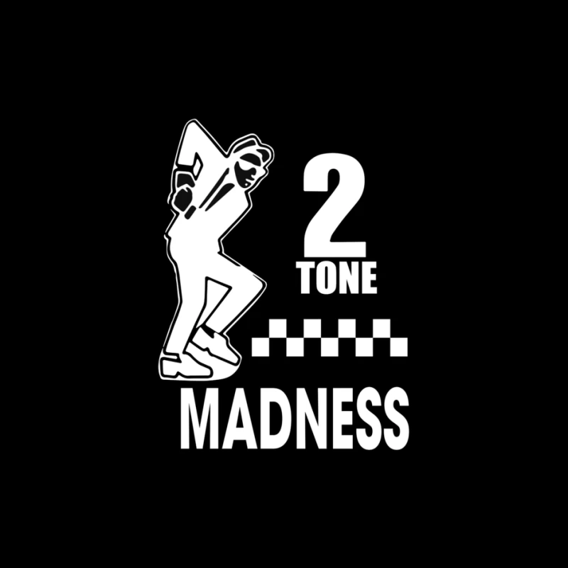 2 Tone Madness Band Logo with Dancing Mascot Pin