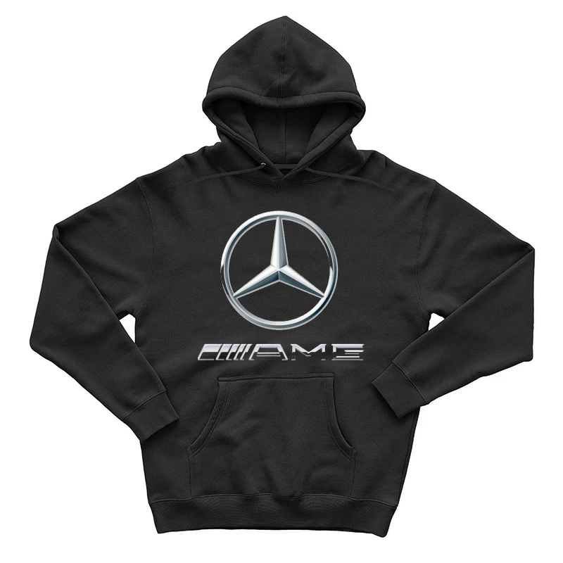 Mercedes-Benz AMG Logo - Premium German Automotive Brand Symbol Male Pullover Hoodie