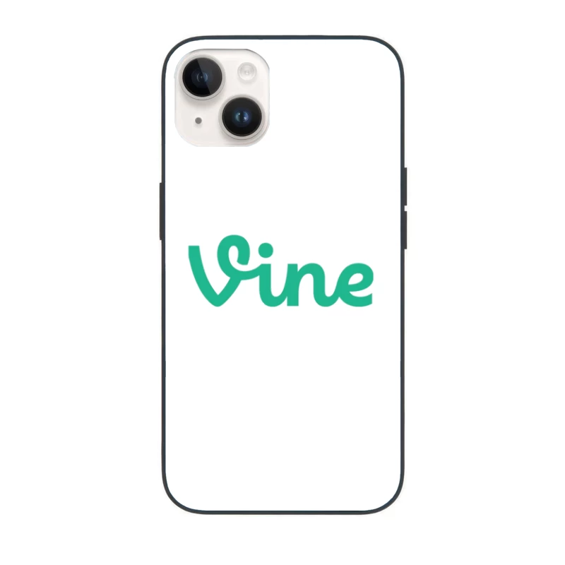 Vine Social Media Platform Green Logo iPhone Case